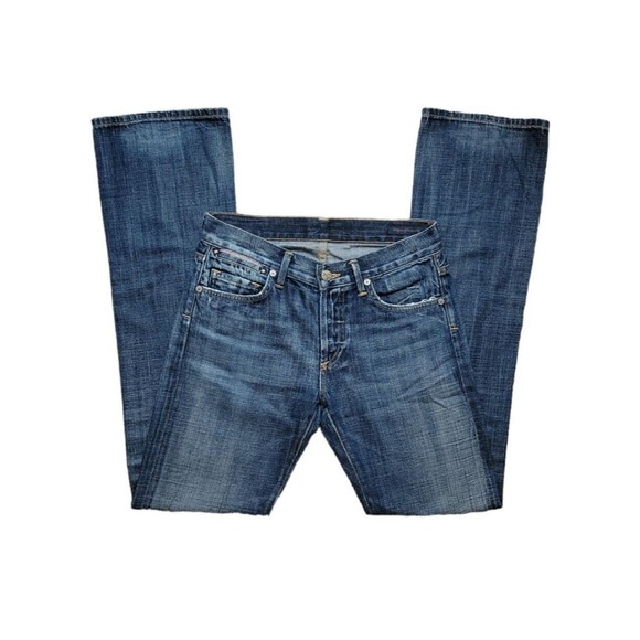 COH Citizens of Humanity Jeans Riley Boyfriend Flare Selvage Jeans In Digger - Picture 5 of 12